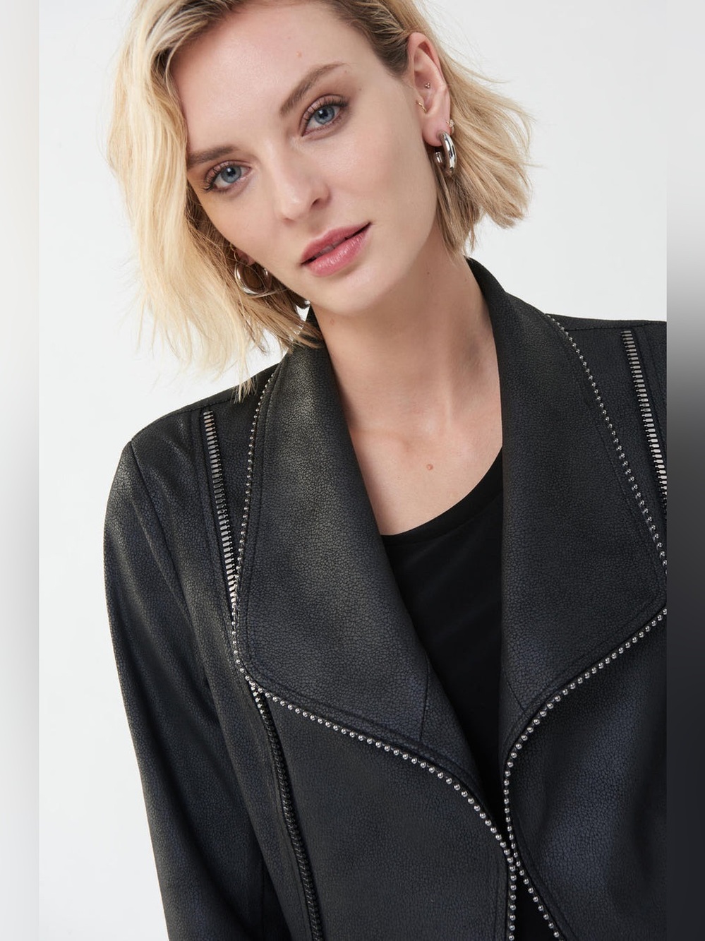 Joseph Ribkoff Foil Suede Jacket - Picture 3 of 8